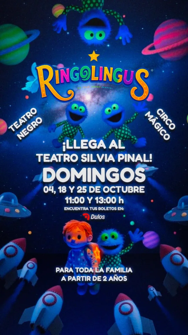 Ringolingus, espectáculo familiar en Teatro Silvia Pinal, CDMX