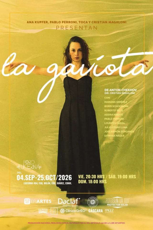 Póster de La Gaviota en Foro Lucerna, Ciudad de México