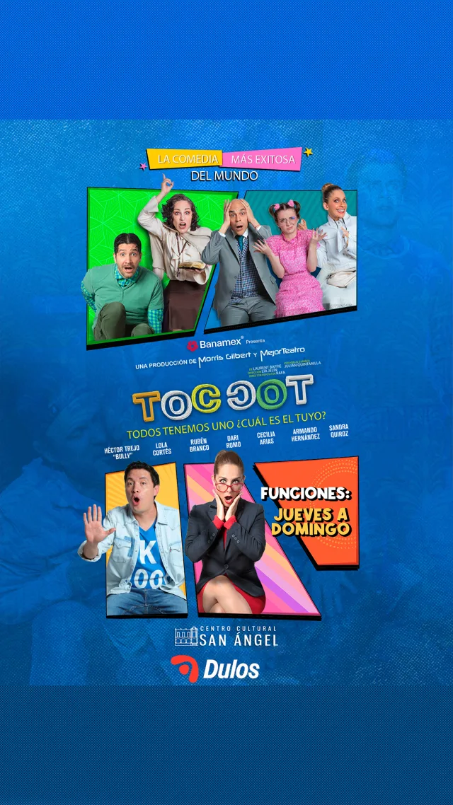 Póster de Toc Toc en Teatro Royal Pedregal, Ciudad de México