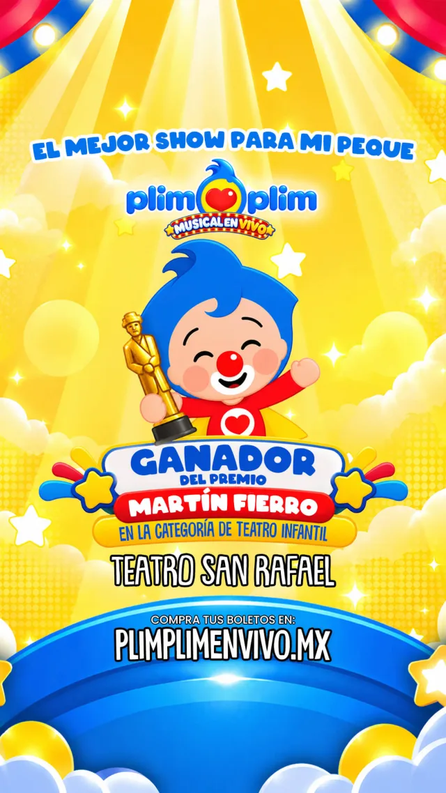 Plim Plim ¡En Vivo! en Teatro San Rafael, CDMX